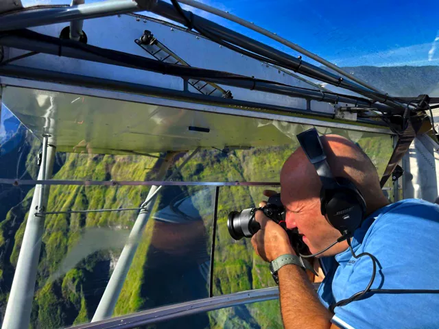 Photoggraphier comme un PRO à travers la lucarne Air Évasion Réunion